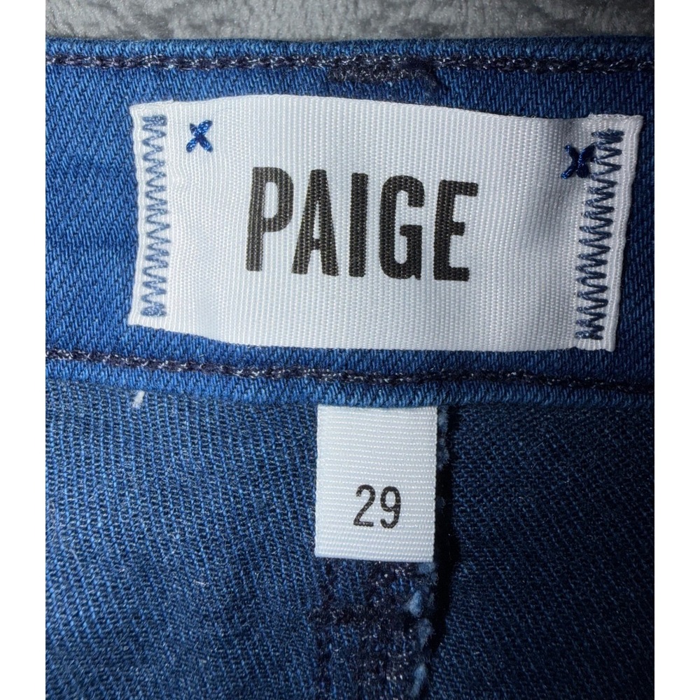 NWT PAIGE Deirdre Denim Skirt Frenchie No Whiskers Blue Pencil Midi Size 29 - Picture 5 of 12